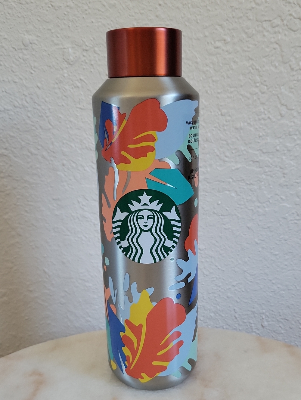 Starbucks 2020 Summer Tropical Floral Vacuum Insulated Stainless Water Bottle
